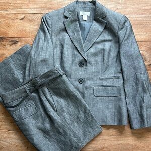LOFT Ann Taylor 2P Gray Suit Jacket and Pants!